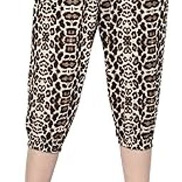 Women's Animal Print Tie-Dye Strechable Capri 3/4th Shorts-image-45