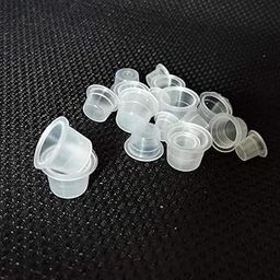 Generic 100pcs Microblading Pigment Ink Cups Caps Permanent Makeup Tattoo Medium Holder-image-7