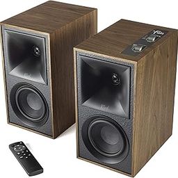 Klipsch The Fives Powered Bookshelf Speakers – Walnut Finish with HDMI-ARC, Acoustic Horn-Loaded Technology, Dynamic Bass Equalization, and 192kHz/24-bit High-Resolution Audio-13