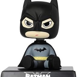 Unyks Star Super Hero Action Figure Limited Edition Bobblehead with Mobile Holder for Car Dashboard, Office Desk & Study Table - Bat Man-30