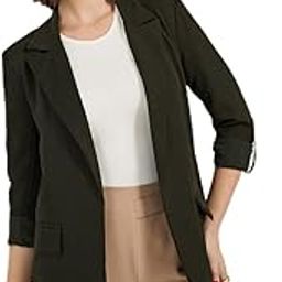 Women Regular Fit Longline Single Breasted Blazer (70096505_Olive_XL)-image-74