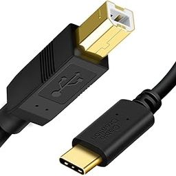 CableCreation USB C Printer Cable 3.3FT, USB C to Printer Cable USB C to B, Scanner Cable Printer Cable to USB C MIDI Cable for Yamaha Casio Digital Piano MIDI Controller DJ Controller 1M Black-6
