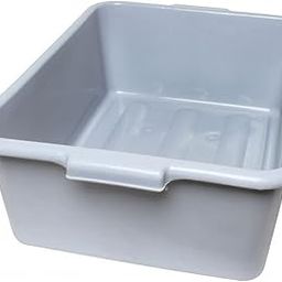 TrueCraftware 20.5" x 15.5" x 7" Gray High-Density Polyethylene Bus Tub with Handles-picture-11