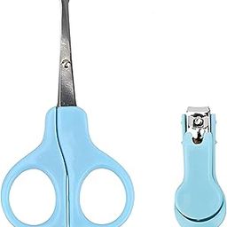 Syga Baby Nail Clippers Set with Scissors 2 Piece Safety Suit (Blue)-image-80