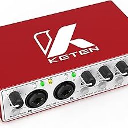 Keten USB Audio Interface for PC Computer Recording Music, 24 bit/192kHz Resolution Support 48V Phantom Power Streaming Podcasting Sound Card with XLR for Guitarists, Vocalists, Podcasters, Producers-image-10