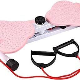 Elliptical Twister Stair Stepper Exercise with Resistance Band Helps in Weight Loss, Body Strength,Fitness Training Ideal for Men and Women Portable Cardio Home Gym Use (Twist X Machine-25