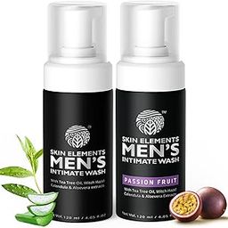 Skin Elements Men's Intimate Wash Combo - Pack of 2 | Tea Tree Oil (Classic)+Passion Fruit | Prevents Itching, Irritation & Bad Odor | (240 ml)-image-20