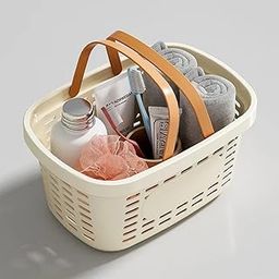 K.B.SALES Plastic Basket Small Pantry Organizer Basket Bins Rectangular Storage Tray Basket Container with Handle for Shelf Plastic Storage Basket for Fruits (Pack Of 1)-30
