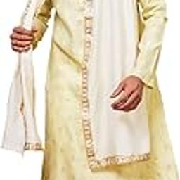 Men's Elegant Kurta, Pyjama, and Dupatta Set – Classic Ethnic Wear for Weddings & Festive Occasions-picture-25