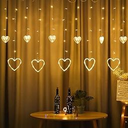 KAVYARA 6 Heart & 6 Star String Lights | 3 Meter LED Decorative Lights for Christmas, Diwali, Home Decor, Balcony, Bedroom, Party, Wedding, Indoor Outdoor Decoration (Warm White, 3 Meter)-image-35