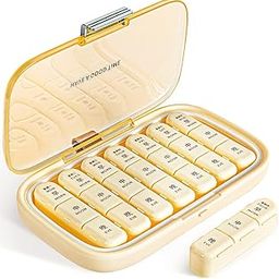 Medicine Box BPA Free Material, Easy to Use, Perfect for Carrying Weekly Pill Organizer 3 Times a Day - Large Capacity Compartments for Vitamin, Medicine, and portable travel pill box weekly -1-image-82