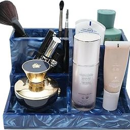 Treasure Hunt® Resin Makeup Organizer – Marble Finish | Stylish Vanity Storage Box for Bathroom, Bedroom, Dressing Table – TH-6084-image-54