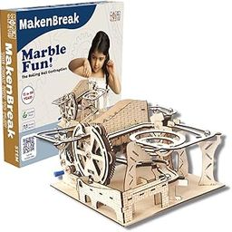 MakenBreak Marble Fun|DIY STEM/STEAM Hand Powered Toys for Kid 8-9-10-11-12 yrs, Marble Run Roller Coaster Educational Building Kit, Best Bday Gift for Engineering & Interactive Learning|Made in India-12