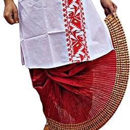 Men's Ready To Wear (Pant System) Mayur Puchha Dhoti For Marriage,Pooja,Festival, etc. (GC006)-image-97