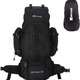 Rucksack bags 95 litres travel bag for men tourist bag for travel backpack for hiking trekking Bag for men camping Captain Bag with 1 year Warranty And Rain Cover-image-9