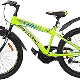Amardeep cycles Unisex-Youth 15" Steel Frame Hero Sprint Thorn 24T Mountain Bicycle with Rigid Fork (9 to 16 Year, Green)-15