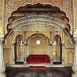 Backdropon Interior Palace Architecture Vintage Art Photography Backdrops Nature Backdrop Curtain Cloth Birthday Background Seamless Photo Booth Prop Backdrop Size 5Feet Height & 8Feet Width(5 * 8)-12