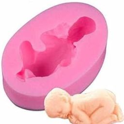 Silicone Sleeping Baby Mold Fondant Moulds Chocolate Cake Decorating Tools Clay Art-picture-23