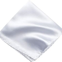 Satin Pocket Square for Men, Wedding Handkerchief for Suits, Blazers & Tuxedo Men's Pocket Square (Pearl White)-image-62
