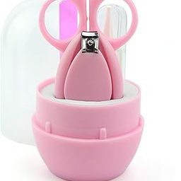 NEPEE Baby Nail Clipper Safety Cutter Toddler Infant Scissor Manicure Pedicure Care kit (Set of 4) (Pink)-image-38