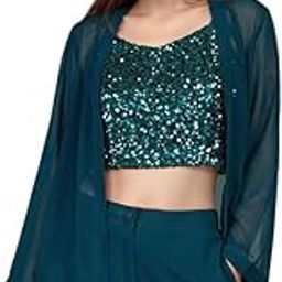 Women's Green Solid Full Sleeves Shrug-12