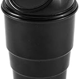 INKULTURE Mini Car Trash Bin Can Holder Dustbin - Black (L 17 x W 6.5 cms)(Plastic, Manual-Lift)-24