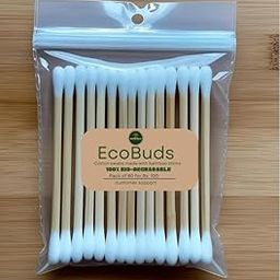 EcoBuds Biodegradable Cotton Swabs with Bamboo Sticks, Pack of 3 (300 pcs), Double-Tipped-image-58