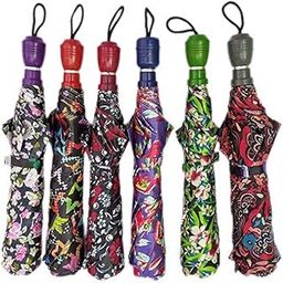 Stylish Design Satin Umbrella for Women 2 Fold with UV Protection with Auto Open Function/Ladies Two Fold Umbrella (Pack of 1) (Colour and design may very)-picture-15