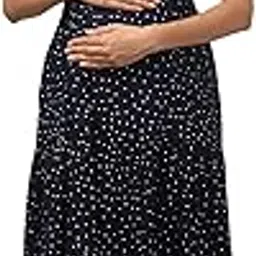 zuvino Maternity Feeding Dress for Women || Baby Nursing Dress with Zipper || Stylish Pregnancy Wear for Mothers || Plus Size Upto 6XL.-picture-31