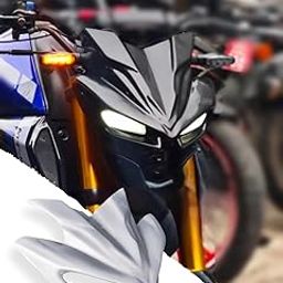 HARP MODZ® MT 15 Front Indonesian Wildmask Windshield Wind Deflector [Without Paint]-image-61