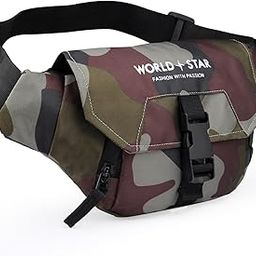 Waist Bags for Men Women I Ultra Strong Stitching, Sturdy Zippers, Waterproof Pocket, Large Fanny Pack for Hiking Travel Camping Running Sports Outdoors, with Adjustable Strap (Army)-image-95