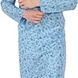 Men's Art Silk Block Print Kurta Pyjama Set Floral Round Collar Festive Party Dress-image-2