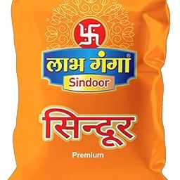 LABH GANGA Orange Sindoor Powder and Tilak - 100% Chemical-Free, Traditional Hindu Vermilion for Pujas and Religious Ceremonies - 500gm-48