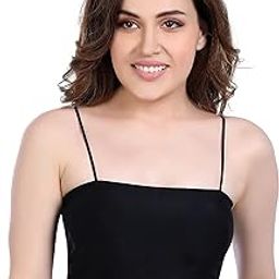Women's & Girl's Cami/Camisole/Spaghetti/Tank Top | Seamless Design, Soft Padded, Wire Free | Free Size & Stretchable (Upto Bust Size 26-34)-image-82