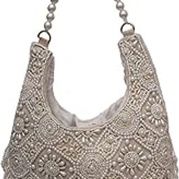 Women's White Hand Embroidery Hand Clutch Bag-image-30