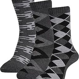 Men's Woolen Calf Length Thick Terry/Towel Socks(Pack of 3 Pairs)(Winter wear socks)-image-95