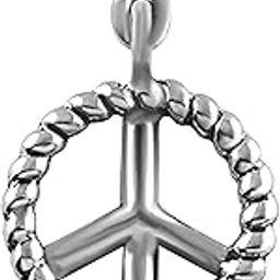 Message of Peace Charm Pendant - Fits in Bracelets, Chains and Necklace - 925 Sterling Silver Jewellery for Men and Women (Best Gift for Him/Her)-picture-24