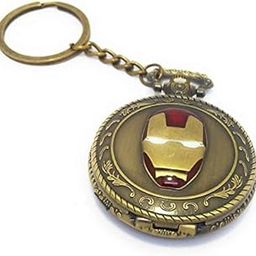 Iron Man Pocket Watch Metal Keychain (Bronze)-picture-36