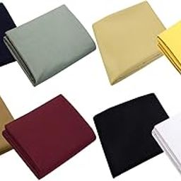 Men's Poly-Cotton Unstitched Shirt & Trouser Fabric Combo Set (Multicolor; Free Size)-image-50