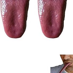 2 PCS Fake Tongue, Realistic Prank Gadgets, Horrible Tongue for Halloween Party, Magic Trick Accessories, Magicians Prop Stage Props for Halloween Party, Prank Items for Boys and Girls-image-42