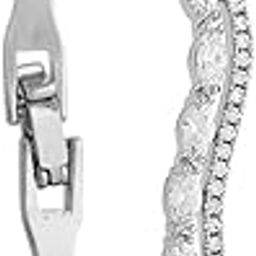 Fashion Jewellery White Rodium Polished Zircon Kada With Locking System |Best For Gifting, Bride, Bridemaids & Special Occasion | Zircon Kada For Women - 413510-image-35