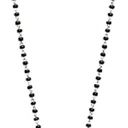 House of Aadyaa Silver Black Beads Chain Tribal Motif Mangalsutra for Women | 92.5 Sterling Silver - Bold & Beautiful-image-63
