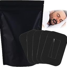 30 Pcs Mouth Tape for Sleeping, Practical Snoring Stopper for Men and Women Black Mouth Tape Suitable Breathing Exercises Snoring Reduction Mouth Dry Relaxation Sleep-image-12