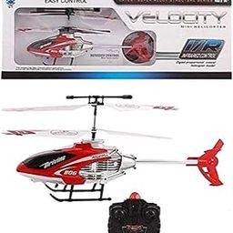 New Velocity Remote Control Flying Helicopter with Unbreakable Blades Infrared sensors (Multi Color) Kids Helicopter-11