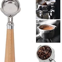 THW® Bottomless Portafilter for Delonghi Coffee Machine 51mm Wooden Handle| Kitchen Dining & Bar | Small Kitchen Appliances | Coffee & Tea Makers | cafetaria | Fast Food Centre Espresso Coffee spares-image-11