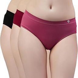 Seamless Briefs for Ladies - Pack of 3 (Mid Rise) with Comfortable Tag Free Daily Use-image-0