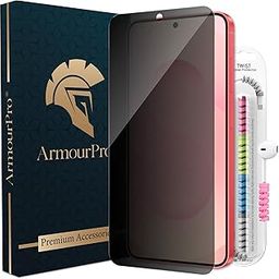 ArmourPro Military Grade Borderless Privacy Tempered Glass Compatible for Samsung Galaxy S25 Plus and Samsung S24 Plus (6.7 Inch) Edge to Edge Coverage with Easy Installation kit & Cable Protector | Anti-Spy Privacy Screen Guard-5