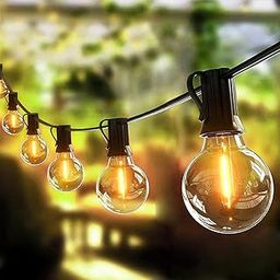 LITVERSE String Lights for Outside 25 FT, Outdoor Lights for Patio with 25 +1 Shatterproof LED Edison Bulbs, G40 Waterproof Connectable Hanging Lights for Backyard Bistro Party Balcony-5