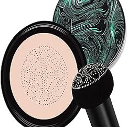 PROTYA BEAUTY 2in1 Korean Foundation & CC Cream with Mushroom Head Brush Sponge- Waterproof, Long-Lasting, Full Coverage, Moisturizing Natural Finish - For Oily & Dry Skin Face Makeup-30