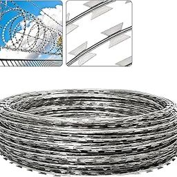 Efficacy Concertina Coils Fencing Coil Security Coil for Garden and Property Safety Fencing Diameter 450 mm 6 Meter Length 1 Coil-11